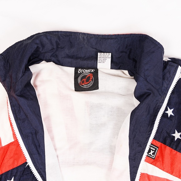 Vintage 1990 USA Windbreaker performance Jacket Otomix Perfect for the Olympics! - Picture 4 of 4